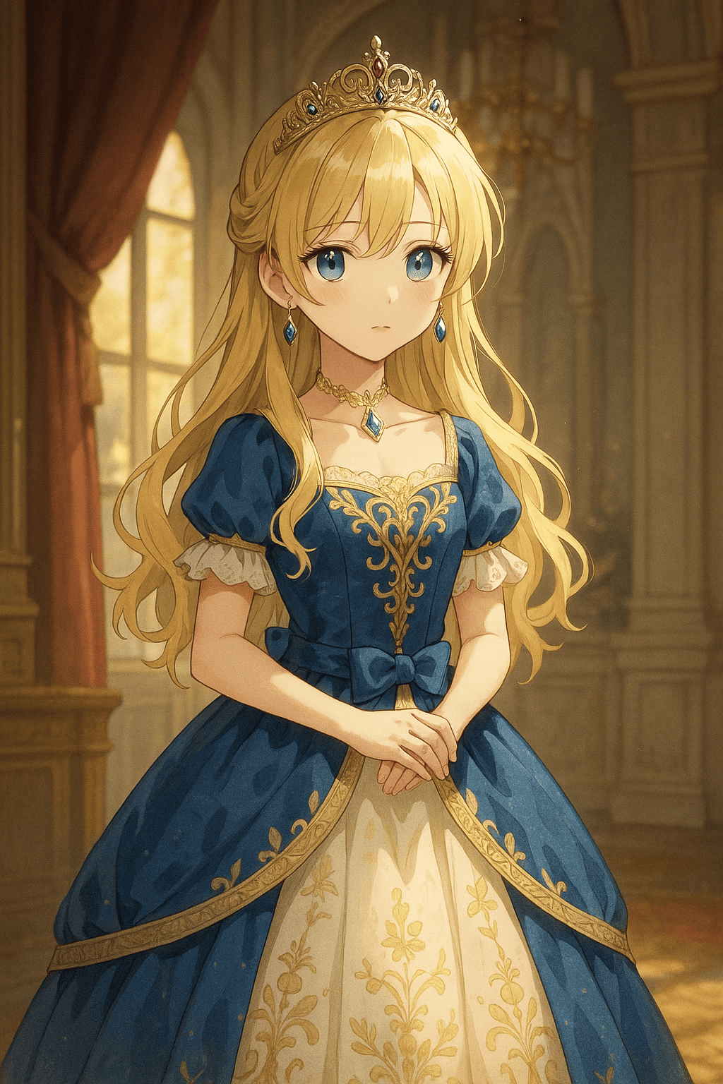 アタナシアのお姫様らしい姿をイメージしたイラスト