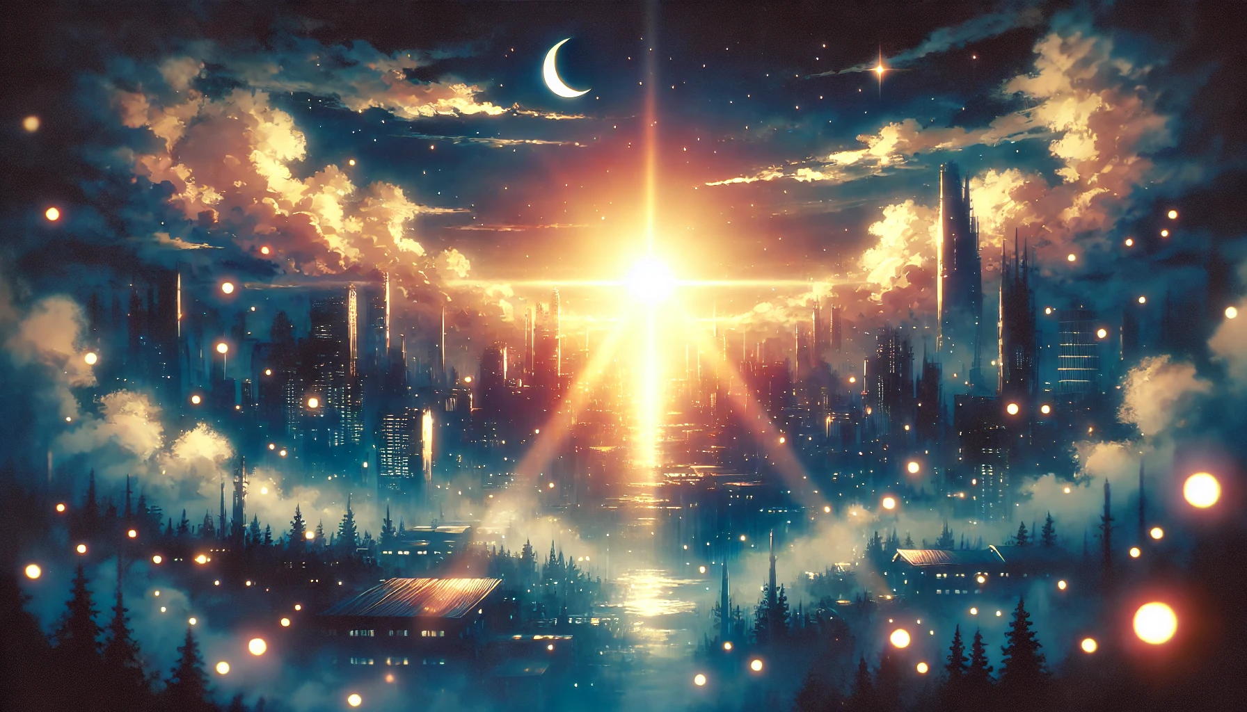 物語の世界に差し込む光（まとめ用イメージ）