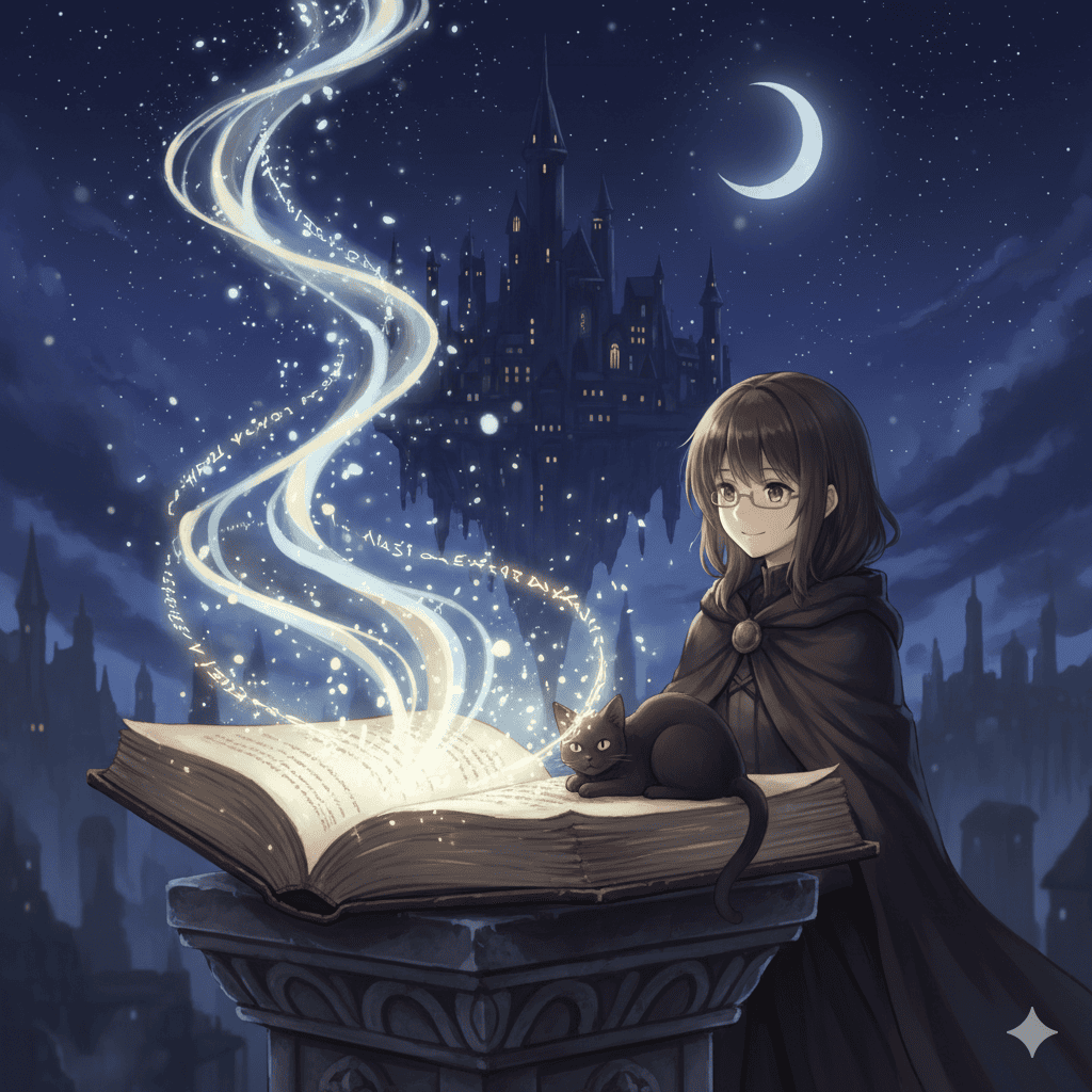 古書と魔法の光