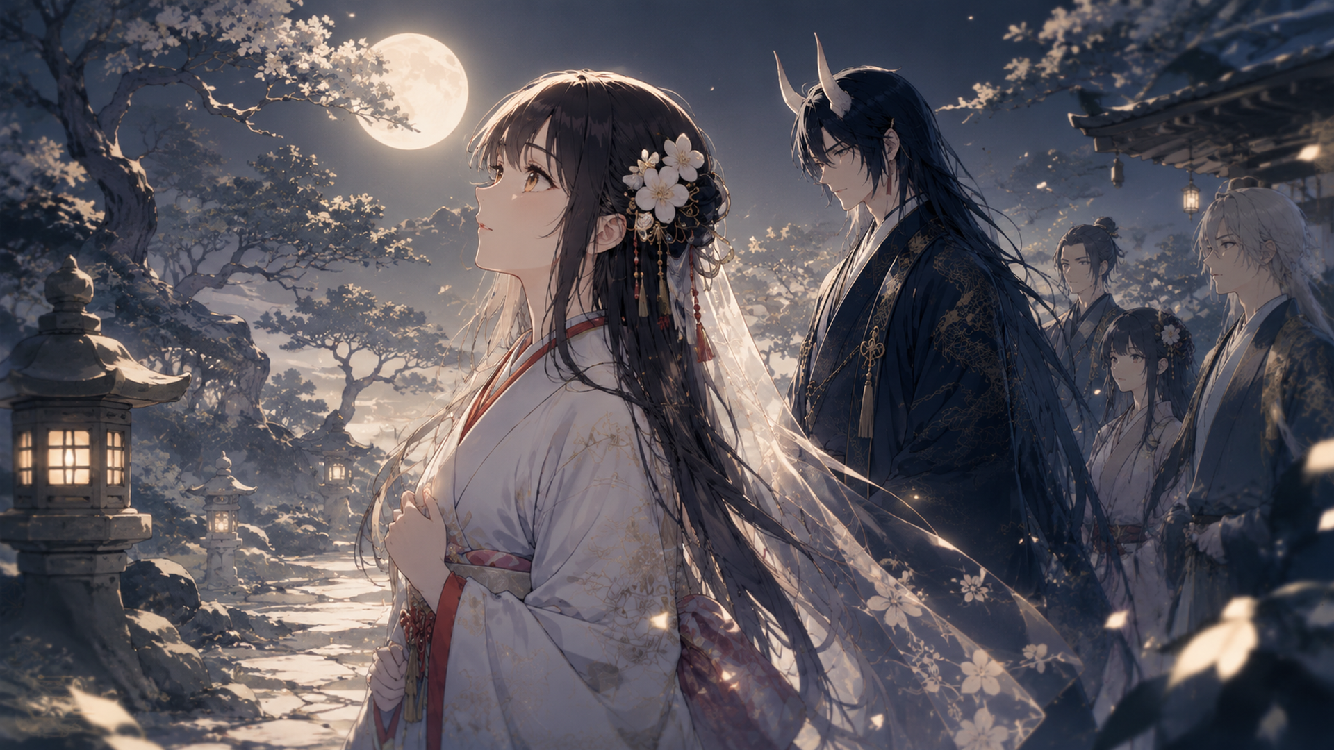 『鬼の花嫁』アニメのネタバレ展開をイメージした和風ファンタジー画像